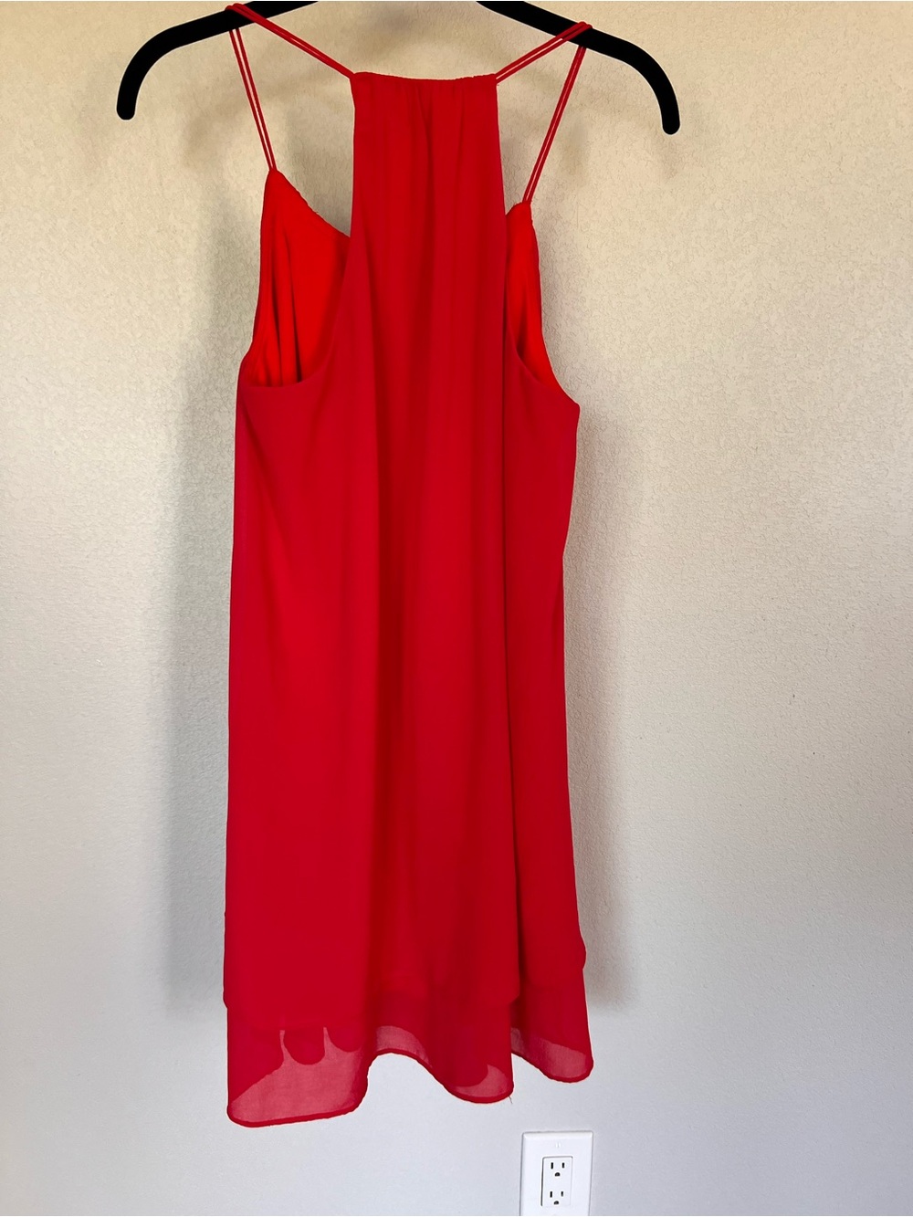 Purple Snow Red Mini Halter Dress - Picture 3 of 3